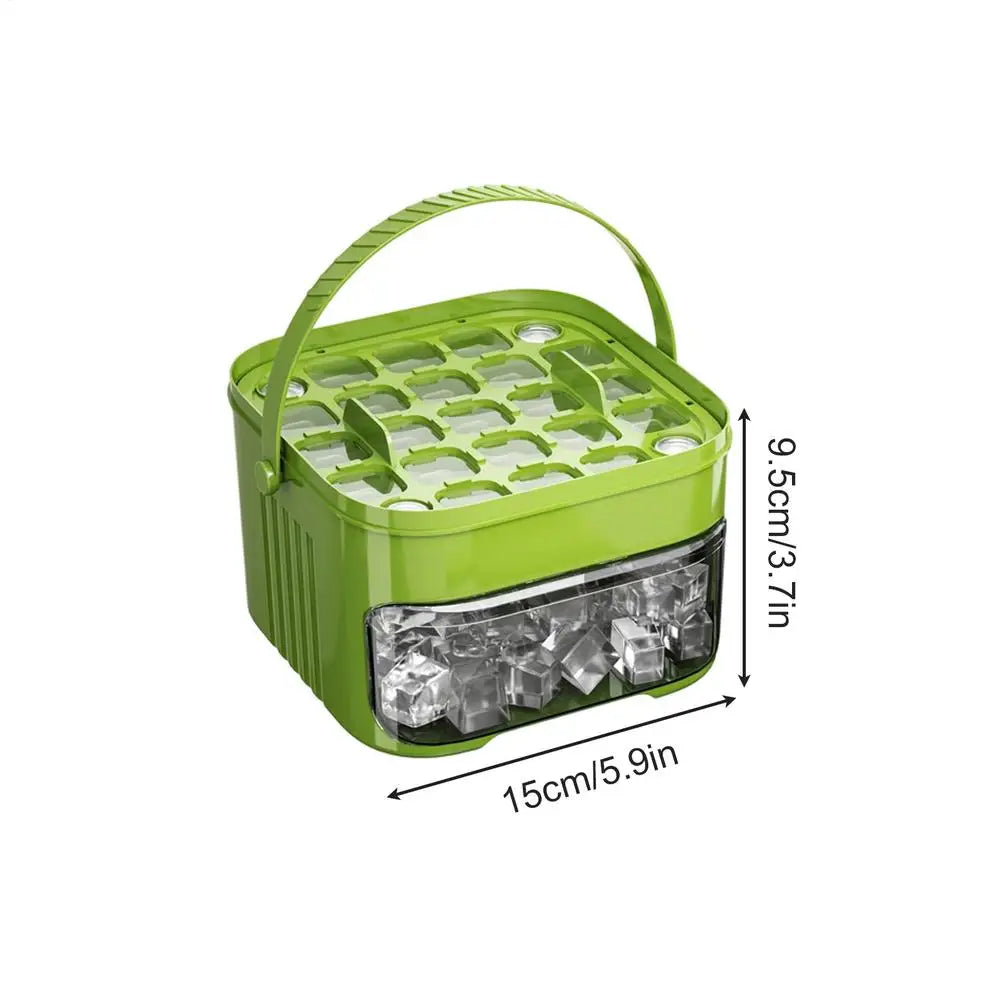 Double-layer 50 Cavity Portable Non Stick Ice Mold Ice Molds Box for Daily Life Kitchen Pool Picnic Camping Vacation Beverages