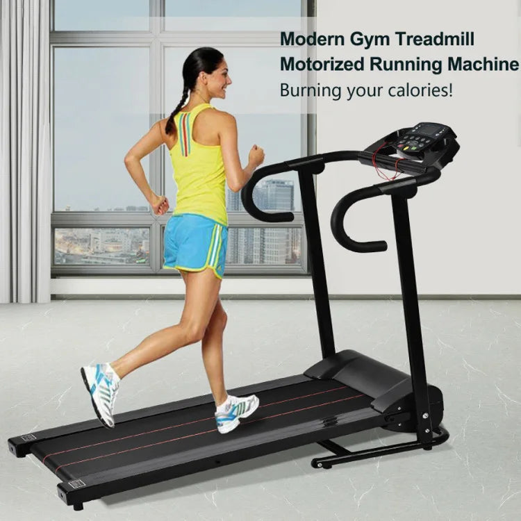 Electric Treadmill, Foldable Mini Home Use, Quiet Motorized Walking Machine, Indoor Fitness Equipment for Weight Loss