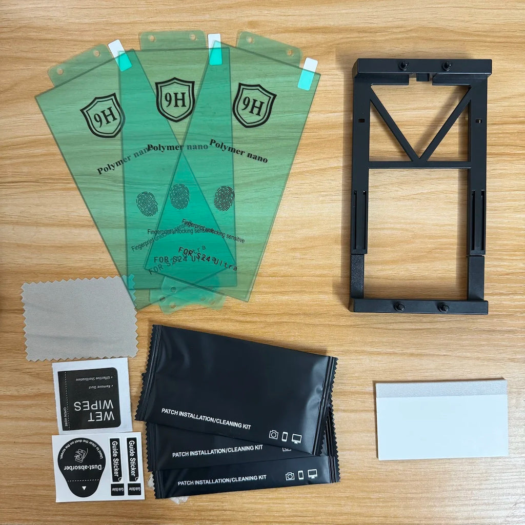 3Pcs For Samsung Galaxy S25 S24 S23 S22 S21 S20 Ultra S10 S9 S8 Plus Note 20 10 9 8 Screen Protector With Kit,Not Tempered Glass