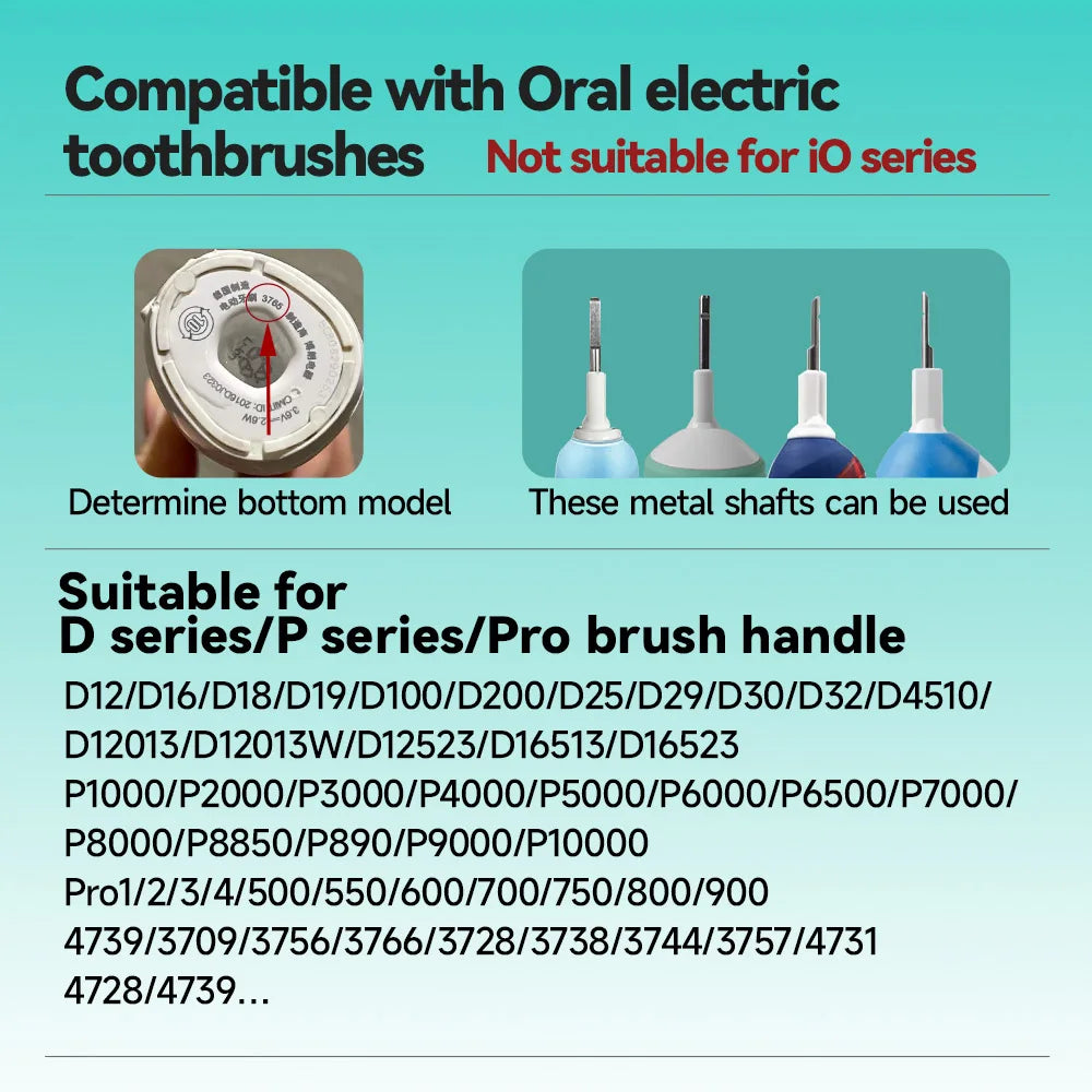 Electric Toothbrush Replacement Brush Heads for Oral Basic Cleaning -B Toothbrush Nozzle Bristles D100 D25 D30 D32 4739 3709 374
