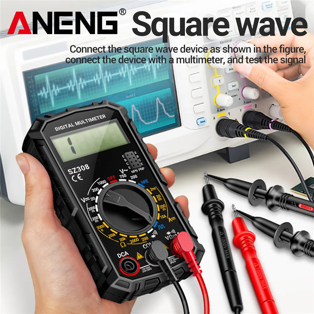 ANENG SZ308 Digital Multimeter – AC/DC Voltage & Current Tester