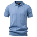 AIOPESON Men's Stripe Golf Polo Shirt Old Money Cool Silk Fabric Short Sleeve Icy Touch Breathable Casual Summer Top