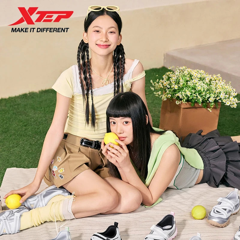 Xtep Basque 3.0-Mary Janes For Women Soft Sweat-Absorbing Leisure Fashion Lightweight Sole Anti-Slip Outdoor Shoes 874218320011