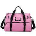 Sports Bag For Women Gym Bag Dry Wet Swim Bags Large Waterproof Nylon Yoga Mat Bag with Shoe Compartent Light Weekend Travel Bag