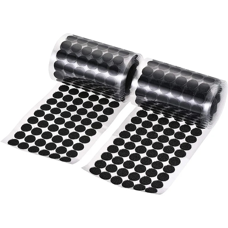 99pairs 10/15/20mm Transparent Sticky Dots Self Adhesive Hook and Loop Fastener Tape Strong Glue Baby Round Coin Tape Sticker