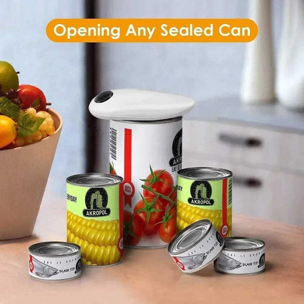 Electric Can Opener, Automatic Restaurant Bottle Opener, Battery Operated, Handheld Jar Can Tin Opener, Kitchen Accessories