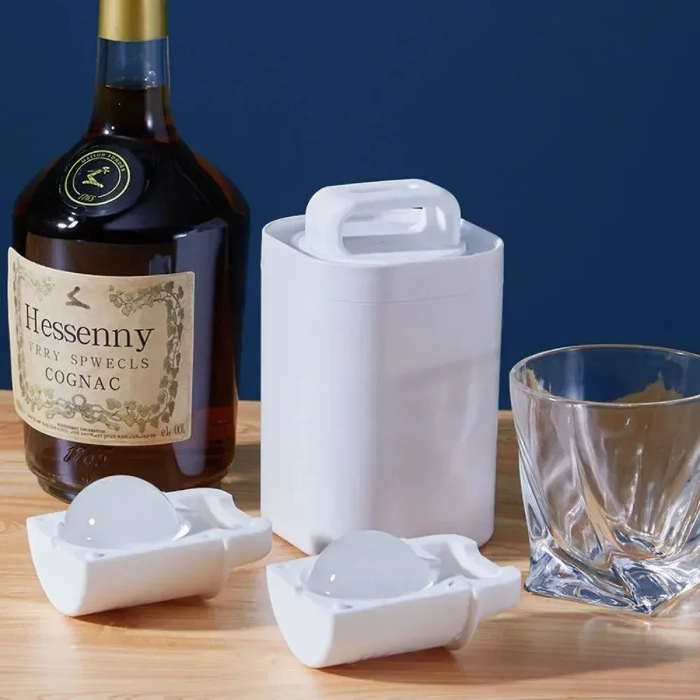 Ice Ball Mold Clear Whiskey Large No Bubbles Food Grade Ice Mold Large Round Ball Ice Tray