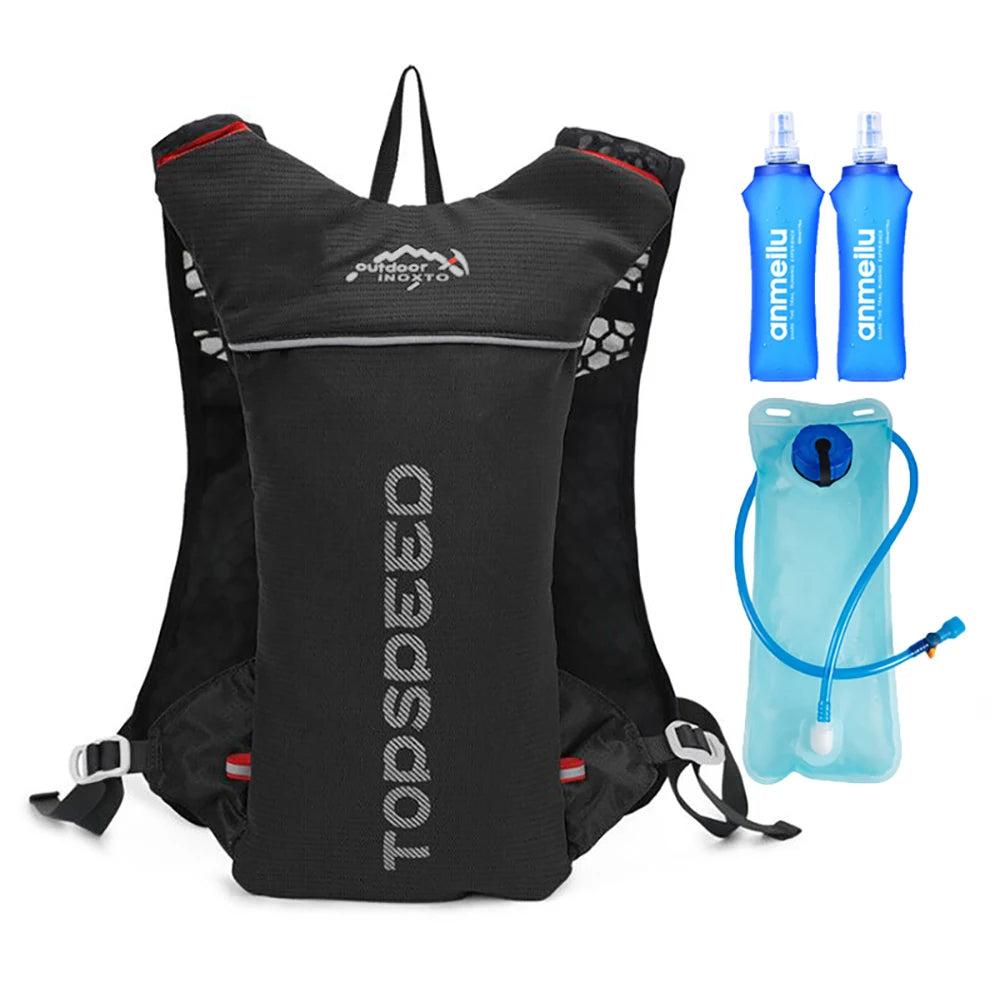 Outdoor Trail Running 5L Ultralight Backpack Hydration Jogging Vest Men Breathable Marathon Bicycle Bag Fitness Running Bag