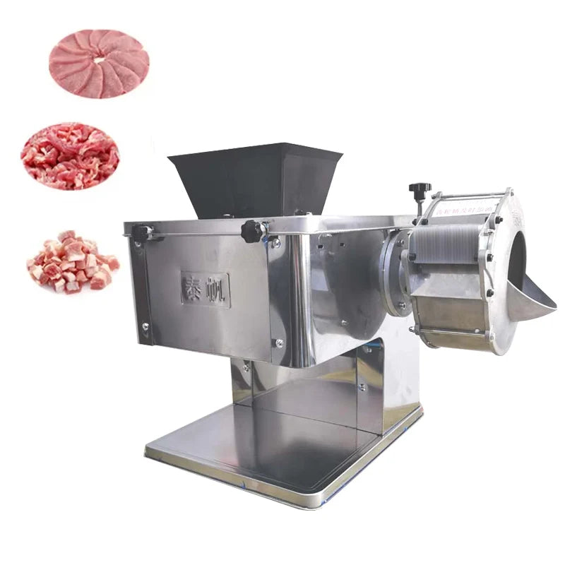 Electric commercial meat cutter Stainless steel Pork beef slicer Fully Automatic meat dicing machine