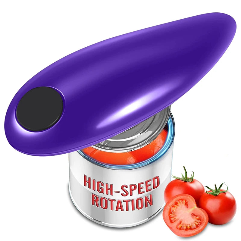 Hands-Free Electric Can Opener Automatic Bottle Opener, , Easy Kitchen Gadget for Cans, Jars, and Twist-Off Lids
