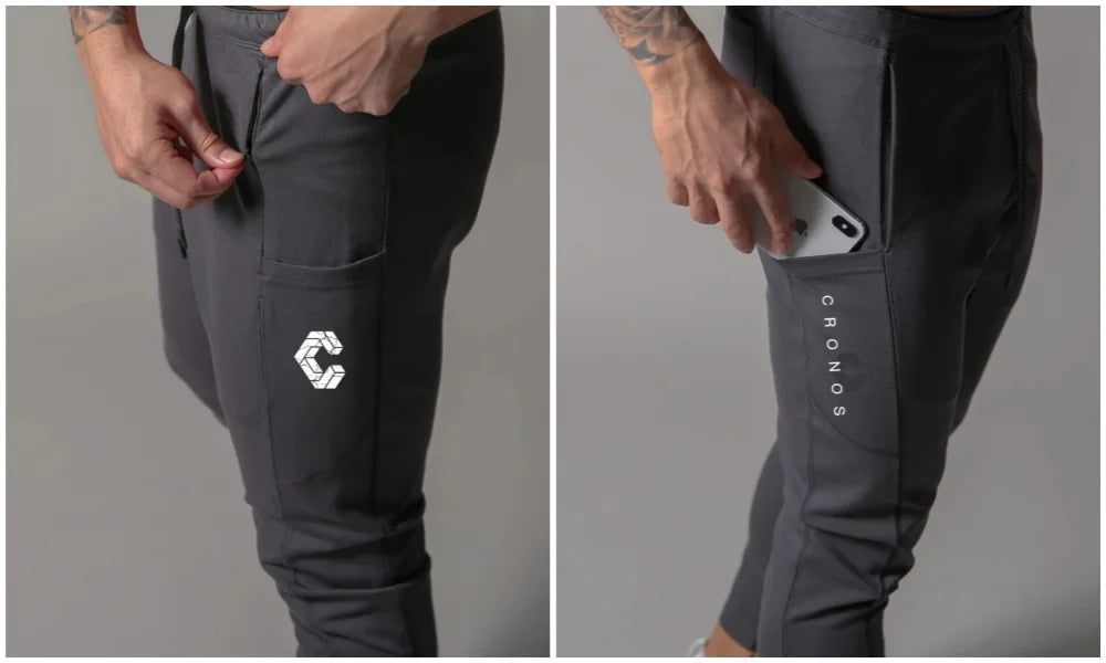 CRONOS Men's Sweatpants Fashion Brand Clothing Spring Autumn New Sportswear Casual Men Pants Gym Running Training Jogging Pants