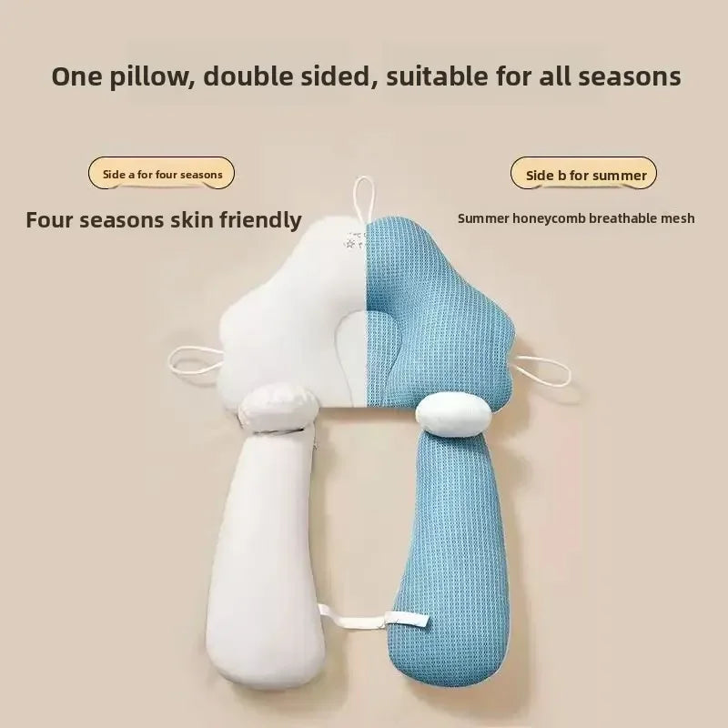 Baby Soothing Pillow Preschool Shaping Pillow Sleeping Pillow Correcting Head Deviation Newborn Preventing Head Deviation