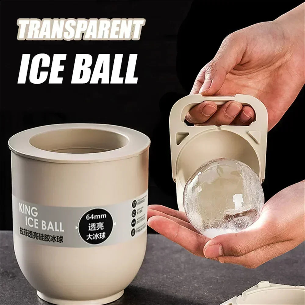 Ice Ball Mold Clear Whiskey Large No Bubbles Food Grade Ice Mold Large Round Ball Ice Tray