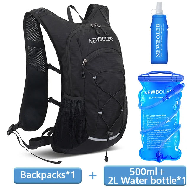 20L Cycling Lightweight Hydration Backpack Outdoor Sport Camping Climbing Mountaineering Rucksack Travel Water Bag 500ML/2L/3L