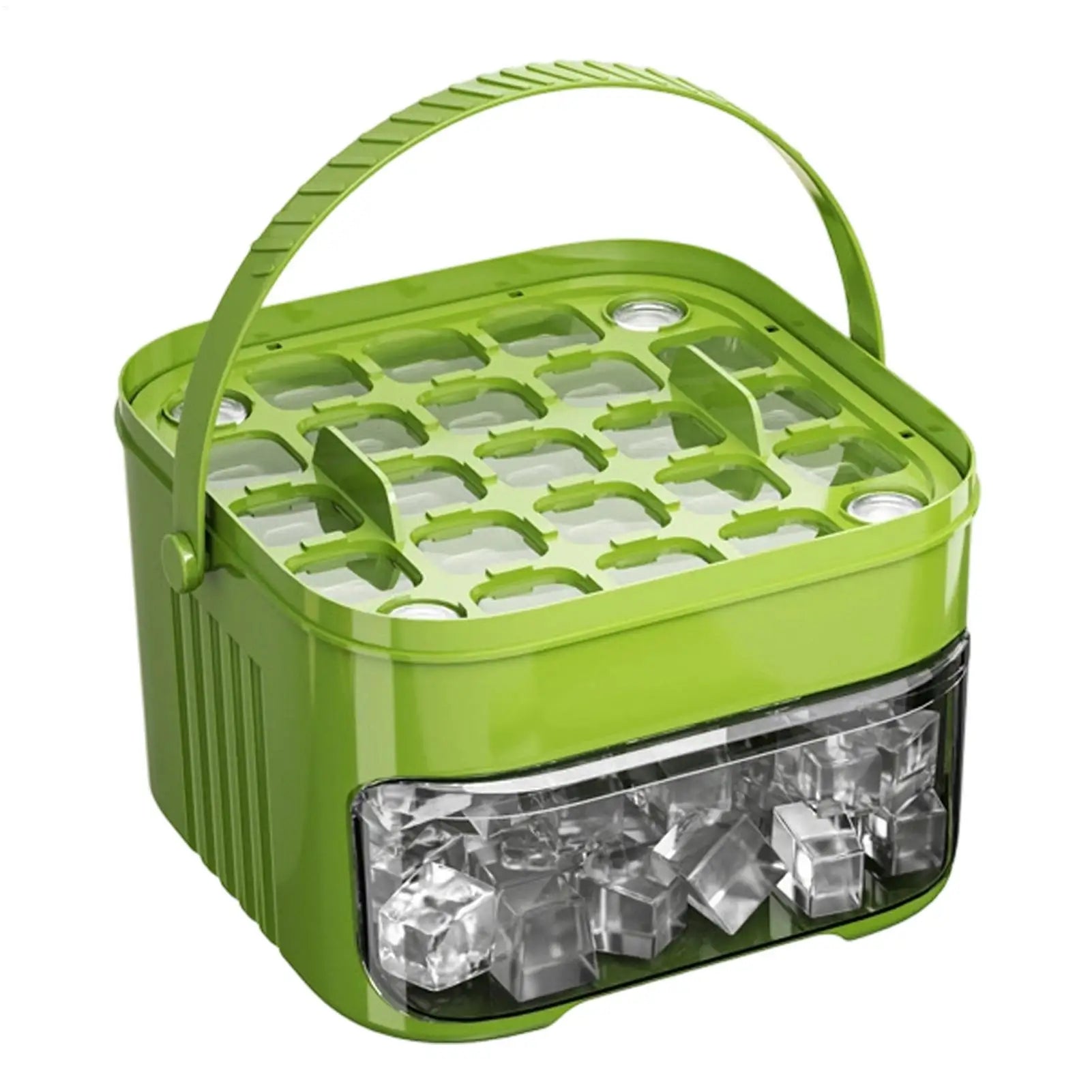Double-layer 50 Cavity Portable Non Stick Ice Mold Ice Molds Box for Daily Life Kitchen Pool Picnic Camping Vacation Beverages