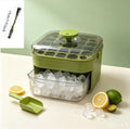 Ice Cube Tray with Lid & Bin Ice Maker for Freezer Double-layer Ice Cube Tray for Whiskey, Cocktail, Coffee Drinks, Beer