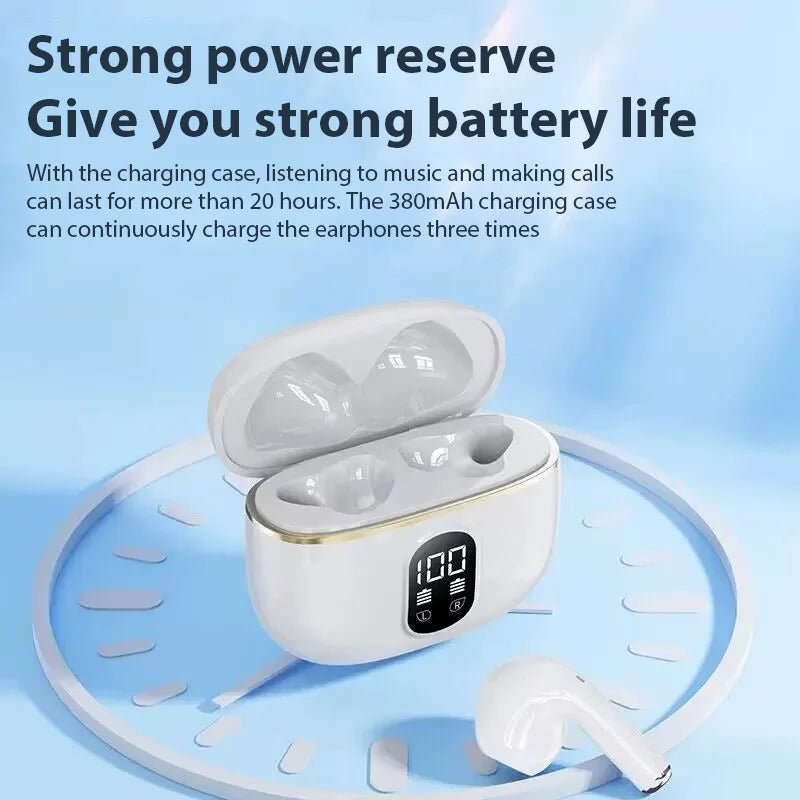 Wireless Earphone HIFI Stereo Sound Bluetooth 5.3 Headphones Power Display Earbuds Noise Reduction For iPhone Samsung Headsets
