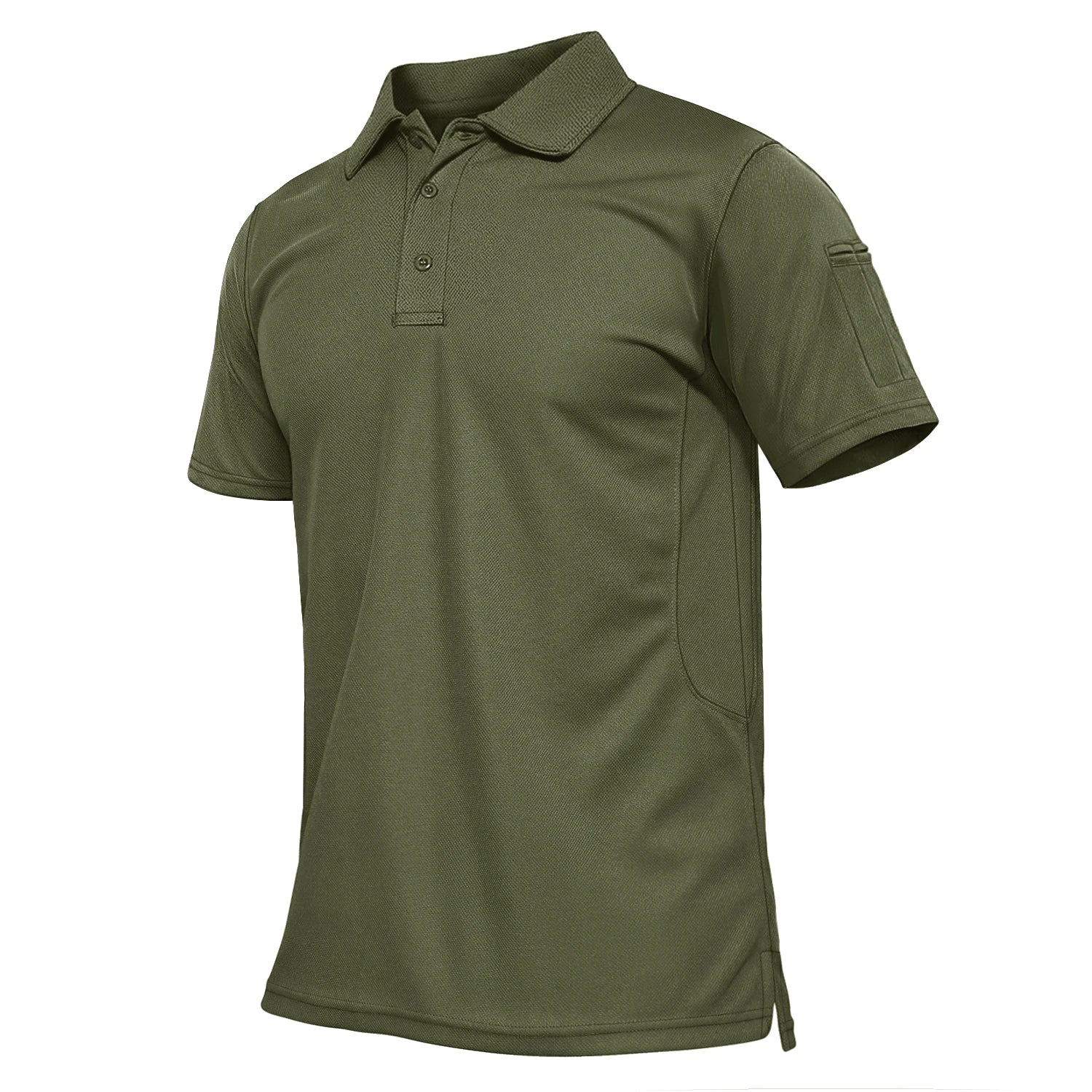 TACVASEN Summer Colorful Fashion Polo Tee Shirts Men's Short Sleeve T-shirt Quick Dry Team Work Green T-Shirt Tee Tops Clothing