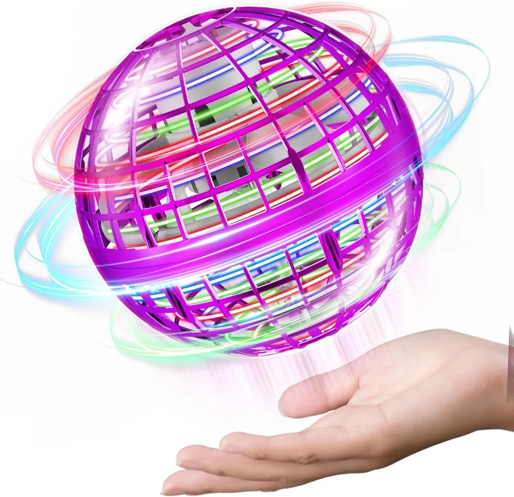 2026 Hand Controlled Flying Orb Mini Drone Boomerang Hover Spinning Globe Outdoor Flying Toy Birthday Present