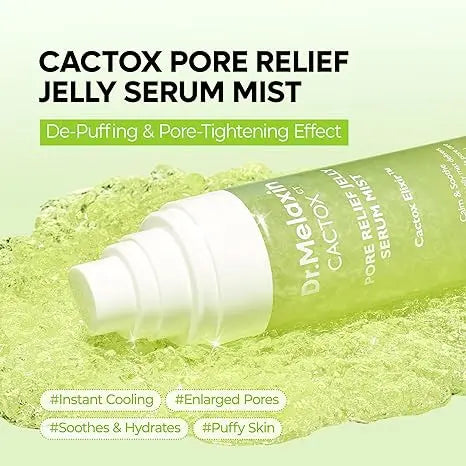 Dr.Melaxin Cactox Pore Relief Jelly Serum Mist, Instant Cooling Face Mist 80ml