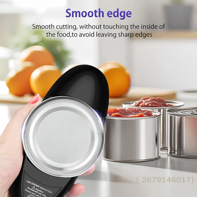 Hands-Free Electric Can Opener Automatic Bottle Opener, , Easy Kitchen Gadget for Cans, Jars, and Twist-Off Lids
