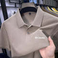 Cotton100% Men's Summer Luxury High Quality Short Sleeves Polo Shirt Letter Printing 25colors Brand T-Shirt Business Men's Wear