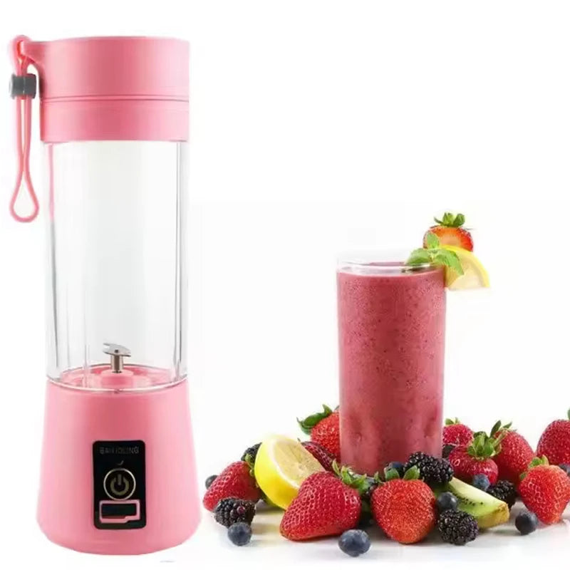 High Quality Portable USB Rechargeable Juicer Blender with Stainless Steel Blades Automatic Handheld Fruit Smoothie Cup