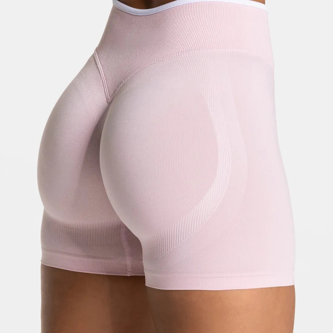 Women's Seamless Gym Color Blocking Sports Shorts High Elastic Tight High Waist Hip Lifting Yoga Pants Running Sports Shorts