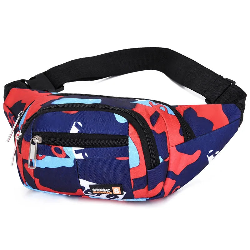Sporting Pack Women Casual Fanny Bags Men's Boy Drop Leg Bags Hip Bum Belt Bag Travel Riding Motorcycle Crossbody Purse Pouch